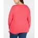  Woman’s Drawstring Sweater (Orange, 1X)