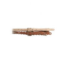 INC International Concepts Women's 2-Pc. Set Snake and Grommet Faux Leather Belts