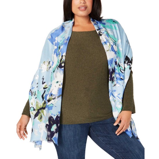  Women’s Abstract Floral Super-Soft Wraps