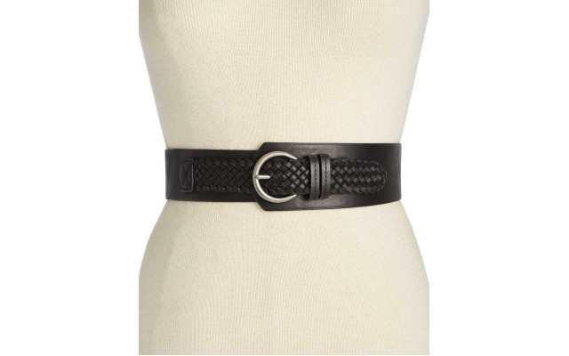  Women’s Asymmetrical Woven Stretch Belt
