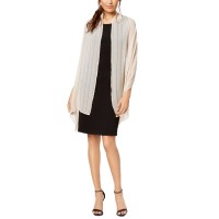 INC International Concepts Women's Beaded Lines Evening Wraps, Champagne