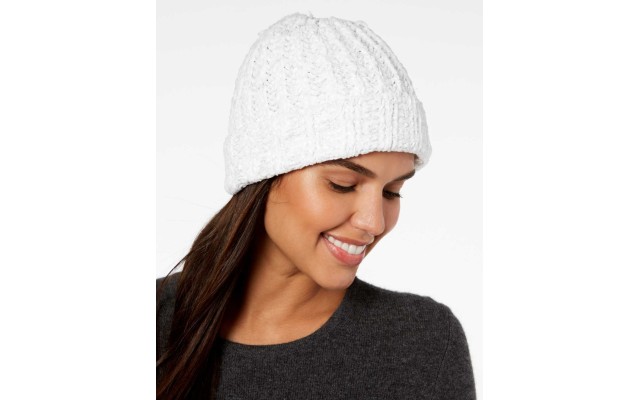  Women’s Chenille Shine Beanie Hats