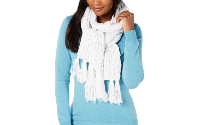  Women's Chenille Shine Scarf