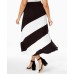  International Concepts Women’s Colorblocked Skirt (Blk/Wht, 1X)