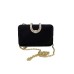  Women's Danyele Satin Clutches Handbags, Black/Gold