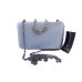  Women's Danyele Satin Clutches Handbags, Gray/Silver