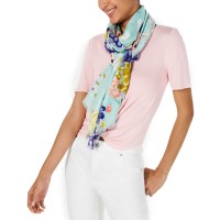 INC International Concepts Women's Dragonfly Garden Soft Wraps, Green
