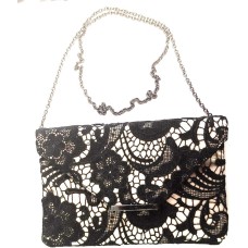 INC International Concepts Women’s Embellishments Adorn Party Bag (Charcoal)