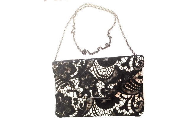  Women’s Embellishments Adorn Party Bag (Charcoal)