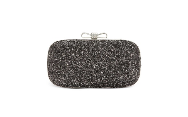  Women's Evie Clutchs, Black/Silver