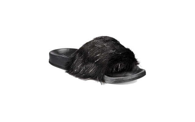  Women’s Faux-Fur Slide Slippers