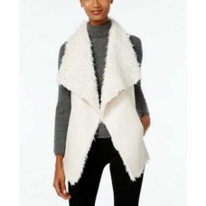 INC International Concepts Women's Faux Sherpa Reversible Vests