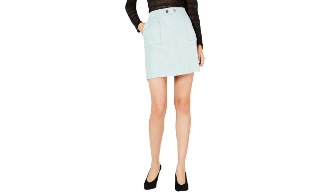  Women’s Faux-Suede Mini Skirts