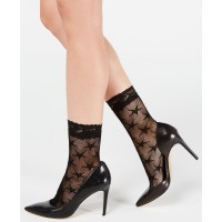 INC International Concepts Women’s Fishnet Star Fashion Socks (Black)