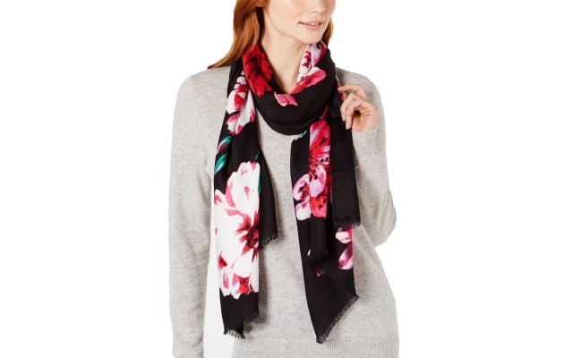 Women’s Floral Bouquet Super-Soft Scarf & Wraps