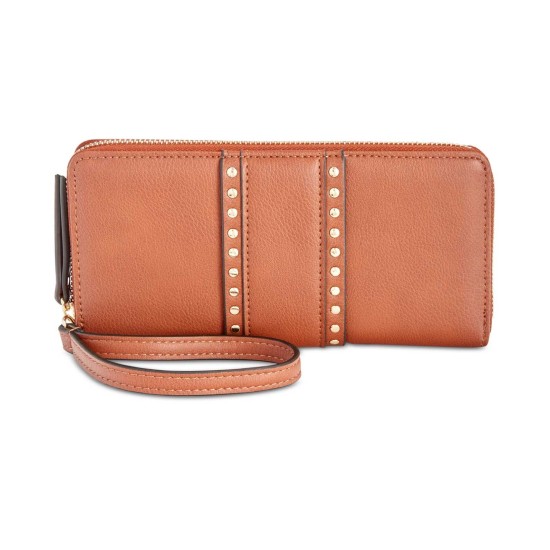  Women's Hazell Zip Around Wristlet Wallets, Rust Copper