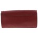  Womens Korra Faux Leather Grommet Clutch Handbag Red Small