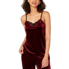INC International Concepts Women's Lace-Trim Velvet Tops