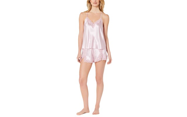  Women's Lace-Trimmed Cami & Shorts Pajama Sets