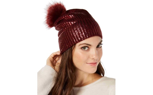  Women's Liquid Shine Beanie Hats