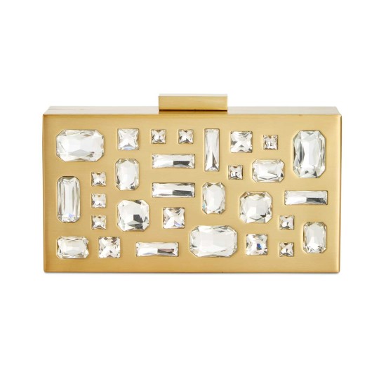  Women's Marisoll Embellished Mini Box Clutchs, Gold, Small