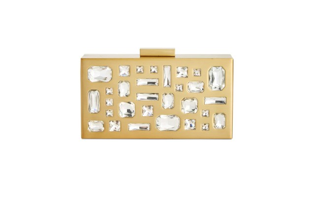  Women's Marisoll Embellished Mini Box Clutchs, Gold, Small