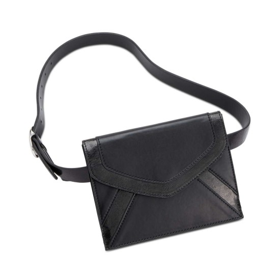  Womens Metallic Detail Envelope Belt Bags