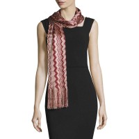 INC International Concepts Women’s Metallic Zig Zag Scarves