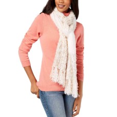 INC International Concepts Women's Mixed Yarns Colorblocked Fringe Scarves