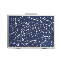 INC International Concepts Women's Nadia Celestial HandBag Clutchs, Navy Silver