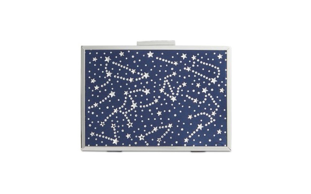  Women's Nadia Celestial HandBag Clutchs, Navy Silver