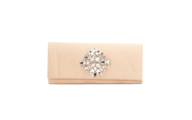  Women's Nichkole Satin Clutch Bags, Gold