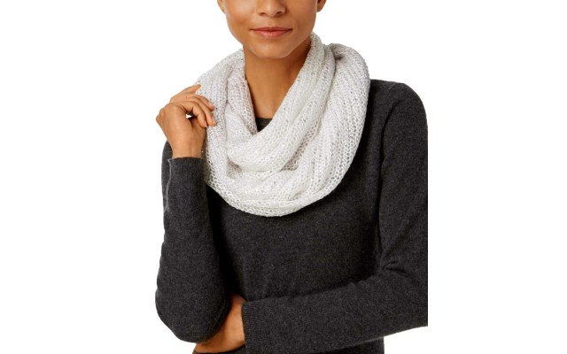  Women's Ombre Galaxy Infinity Scarves, Natural