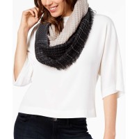 INC International Concepts Women's Ombre Waffle Loop Scarves, Black