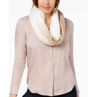 INC International Concepts Women's Ombre Waffle Loop Scarves, Ivory