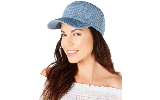  Womens Packable Baseball Cap (Blue)