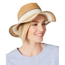 INC International Concepts Women’s Packable Raffia Panama Hats, Beige