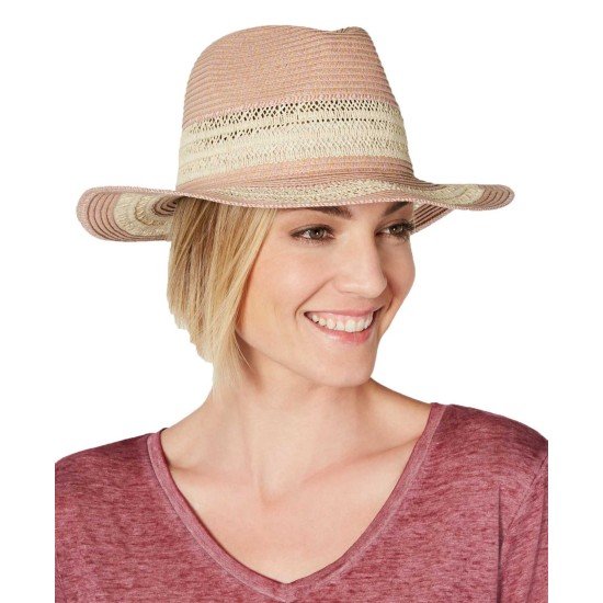  Women’s Packable Raffia Panama Hats, Natural