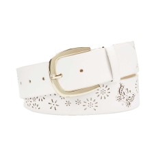 INC International Concepts Women's Perforated Flowers Butterfly Belt