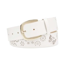 INC International Concepts Women's Perforated Flowers Butterfly Belt