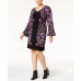  Women's Plus Bell-Sleeve Ponté Shift Dress