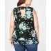  Womens Plus Size Double-Layer V-Neck Blouse Tops