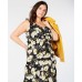  Women's Plus Size Flutter-Sleeve Maxi Dress, Black, 16 W