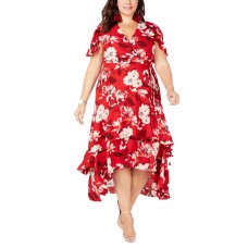 INC International Concepts Women's Plus Size Flutter-Sleeve Maxi Dress