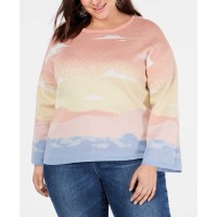 INC International Concepts Women's Plus Size Intarsia Pullover Sweaters