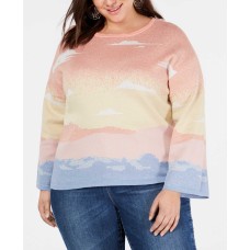 INC International Concepts Women's Plus Size Intarsia Pullover Sweaters