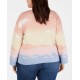  Women's Plus Size Intarsia Pullover Sweaters