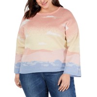INC International Concepts Women's Plus Size Intarsia Pullover Sweaters