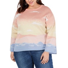 INC International Concepts Women's Plus Size Intarsia Pullover Sweaters