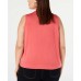  Women's Plus Size Lace-Up Surplice Blouse Tops